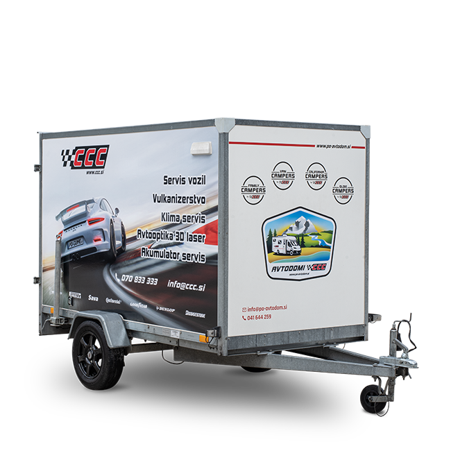 Najem tovorne prikolice Niewiadow 750